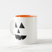 Halloween Face Zweifarbige Tasse (Vorderseite Links)