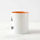 Halloween Face Zweifarbige Tasse (Mittel)