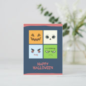 Halloween Facebook Postkarte (Stehend Vorderseite)