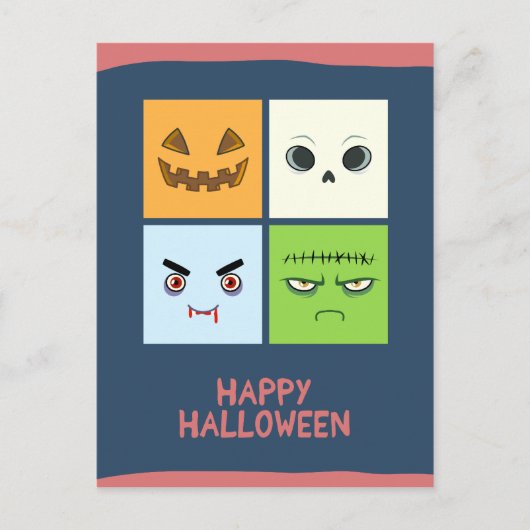 Halloween Facebook Postkarte (Vorderseite)