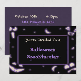 Halloween Faces Einladung