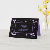 Halloween Faces Karte (Gelbe Blume)