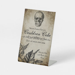 Halloween-Faden - Party-Lebensmitteletiketten Sockelschild