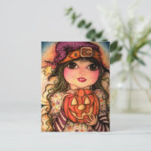 Halloween Fairy Fun Postkarte (Stehend Vorderseite)