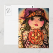 Halloween Fairy Fun Postkarte (Vorne/Hinten)