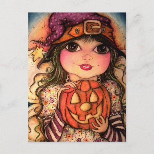 Halloween Fairy Fun Postkarte (Vorderseite)
