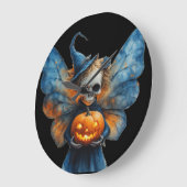 Halloween Fairy Große Wanduhr (Winkel)