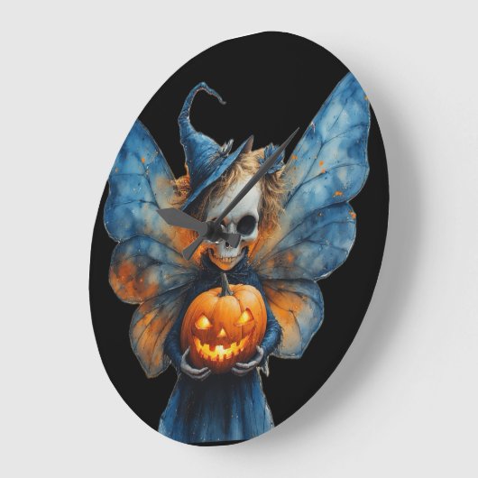 Halloween Fairy Große Wanduhr (Winkel)