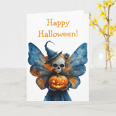 Halloween Fairy Karte (Gelbe Blume)