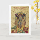 Halloween Fairy Karte (Gelbe Blume)