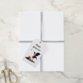 Halloween Fairy mit Pumpkin-Geschenkmarke Geschenkanhänger (Mit Garn)