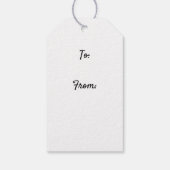 Halloween Fairy mit Pumpkin-Geschenkmarke Geschenkanhänger (Rückseite)