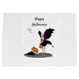 Halloween Fairy mit Pumpkin-Geschenktasche Große Geschenktüte