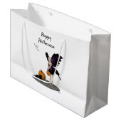 Halloween Fairy mit Pumpkin-Geschenktasche Große Geschenktüte (Vorderseite Schrägansicht)