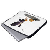 Halloween Fairy mit Pumpkin Laptop-Sieb Laptopschutzhülle (Vorne Knopf)