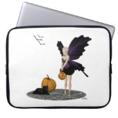 Halloween Fairy mit Pumpkin Laptop-Sieb Laptopschutzhülle (Vorderseite)