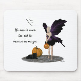 Halloween Fairy mit Pumpkin Maus Pad Mousepad