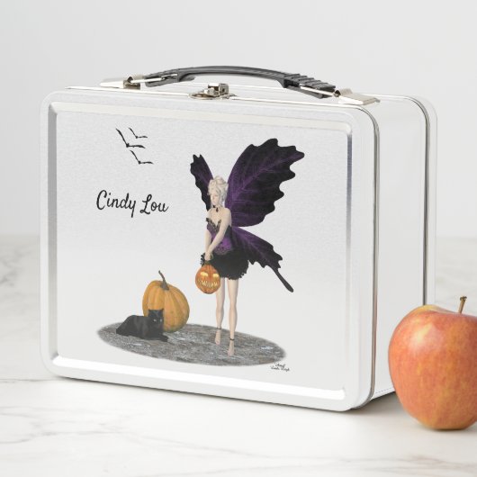 Halloween Fairy mit Pumpkin Metal Lunchbox (Beispiel)