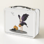 Halloween Fairy mit Pumpkin Metal Lunchbox (Rückseite)