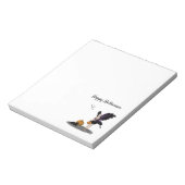 Halloween Fairy mit Pumpkins Notepad Notizblock (Rotiert)