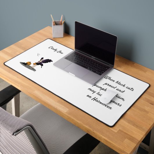 Halloween Fairy mit Pumpkins Schreibtischmatte (Büro 2)