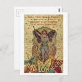 Halloween Fairy Postkarte (Vorne/Hinten)