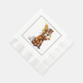 Halloween Fairy Pumpkin Party Cocktail Napkin Serviette (Ecke)