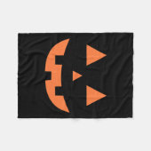 Halloween Fall Beängstigender Jack O' Lantern Pump Fleecedecke (Vorderseite (Horizontal))