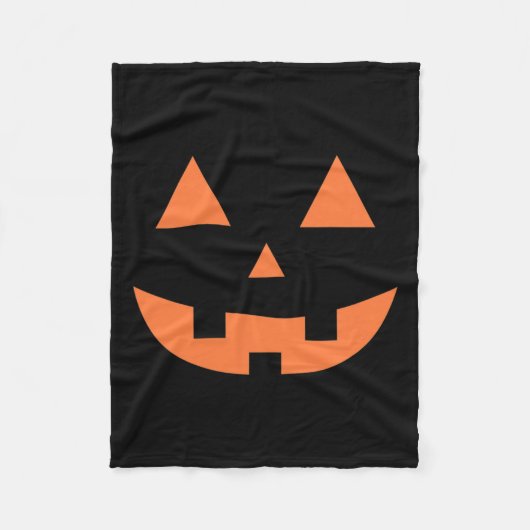 Halloween Fall Beängstigender Jack O' Lantern Pump Fleecedecke (Vorderseite)