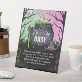 Halloween Fall Don't Say Baby Baby Shower Sign Sockelschild (In SItu)