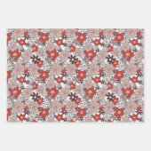 Halloween Fall Floral Pastel gefärbt Geschenkpapier Set (Vorderseite 2)