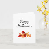 Halloween Fall Foliage Elegant Simple Karte (Gelbe Blume)