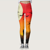Halloween-Fall Leggings (Vorderseite)