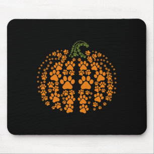 Halloween Fall Niedlich Paws Pumpkin Pet Liebhaber Mousepad