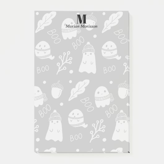 Halloween Fall Niedlich Spooky Ghosts Post-it Klebezettel (Vorderseite)