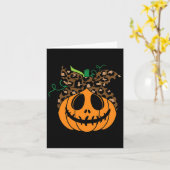 Halloween Fall Niedlich und Fun Pumpkin Karte (Gelbe Blume)
