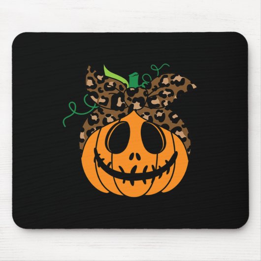 Halloween Fall Niedlich und Fun Pumpkin Mousepad (Vorne)