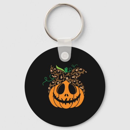 Halloween Fall Niedlich und Fun Pumpkin Schlüsselanhänger (Vorderseite)