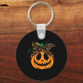 Halloween Fall Niedlich und Fun Pumpkin Schlüsselanhänger (Vorderseite)