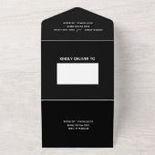 Halloween Fall Oktober Frankenstein Bride Couple All In One Einladung (Außenbereich)