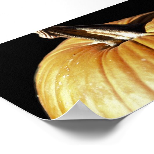 Halloween Fall Pumpkin Poster (Ecke)