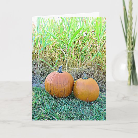 Halloween Fall Pumpkins Card Karte (Vorderseite)