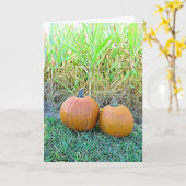 Halloween Fall Pumpkins Card Karte (Gelbe Blume)