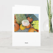 Halloween Fall Pumpkins und Cornstalk Display Card Karte (Rückseite)