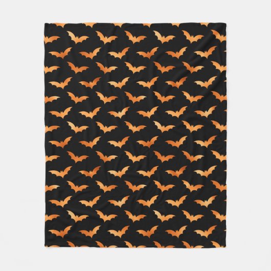 Halloween Fall Spooky Flying Bat Fleecedecke (Vorderseite)