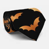Halloween Fall Spooky Flying Bat Krawatte (Gerollt)