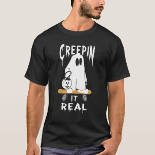 Halloween Fall Spooky Ghost Creep Es ist echt für T-Shirt