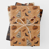 Halloween Fall Spooky Muster Geschenkpapier Set (Beispiel)