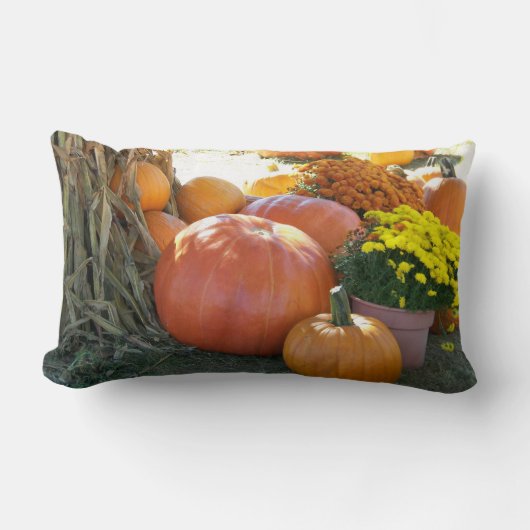 Halloween-Fall-Szene Lendenkissen (Vorderseite)