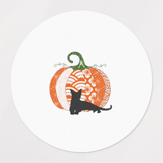 Halloween/fall themed sticky labels etiketten (Design 1)